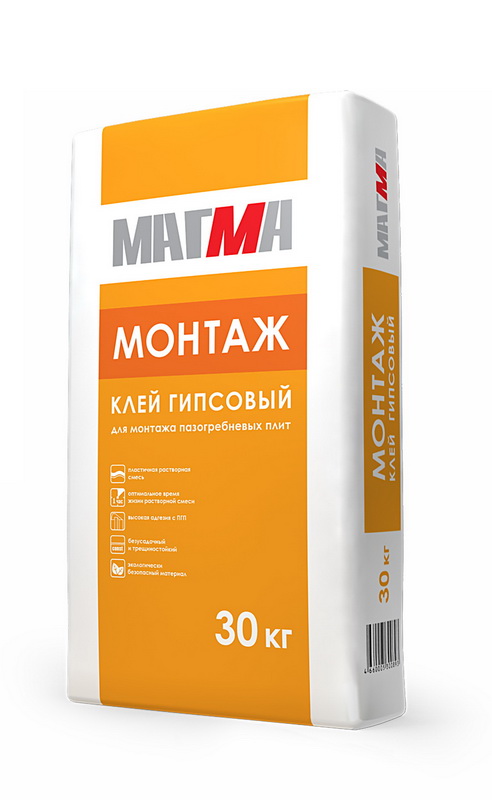 Клей гипсовый Магма «Монтаж»