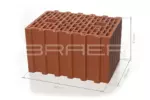 Керамические блоки BRAER Ceramic Thermo 10.7 НФ (Крупноформатный поризованный блок 38) — изображение 3