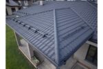 Металлочерепица "Кредо" ("Kredo") v01 0,5 Rooftop Бархат RAL 7024 мокрый асфальт — изображение 3