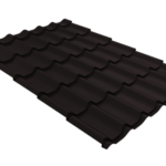 Металлочерепица Классик ("Classic") v01 0,5 Drap RAL 9005 черный