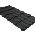Металлочерепица "Квинта плюс" ("Kvinta plus") 0,5 Satin Matt TX RAL 7016 антрацитово-серый