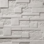 Декоративная гипсовая плитка Air Stone Индиана А23, белая