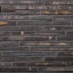 Длинный клинкерный кирпич Petersen Tegl Kolumba K58 Schwarzblau, LF 528x108x37 мм
