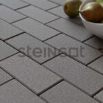 Тротуарная плитка Steingot Прямоугольник Серый 40 (полный прокрас, минифаска), 200x100x40