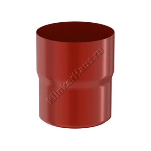 Соединитель трубы муфта Aquasystem D90 мм, GreenCoat Pural BT, RR 29 (красный)