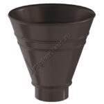 Воронка водосборная круглая Aquasystem D100 мм, GreenCoat Pural BT, RR 32 (коричневый)