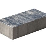 Плитка тротуарная П22-8 300х150х80 Колормикс Сильвер